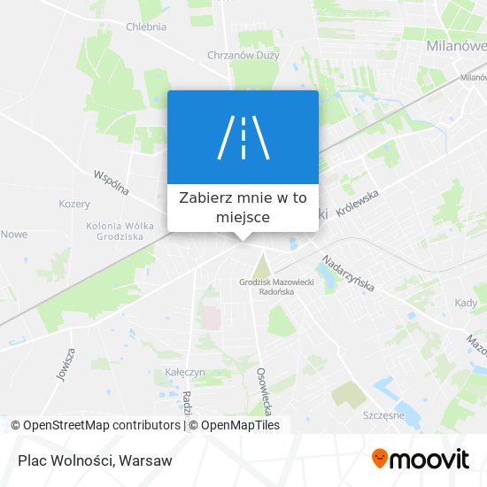 Mapa Plac Wolności