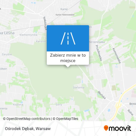 Mapa Ośrodek Dębak