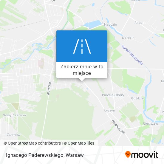 Mapa Ignacego Paderewskiego