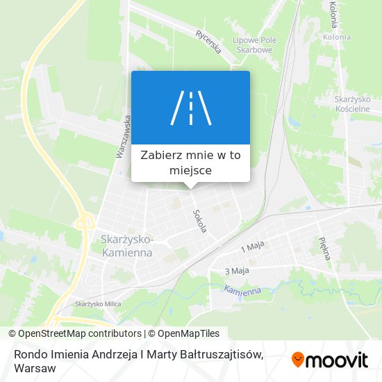 Mapa Rondo Imienia Andrzeja I Marty Bałtruszajtisów