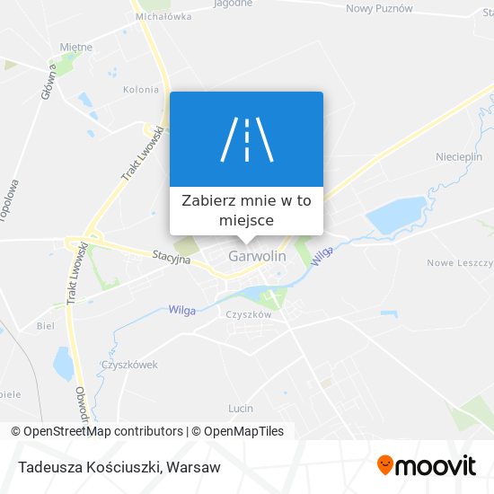 Mapa Tadeusza Kościuszki