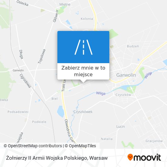 Mapa Żołnierzy II Armii Wojska Polskiego