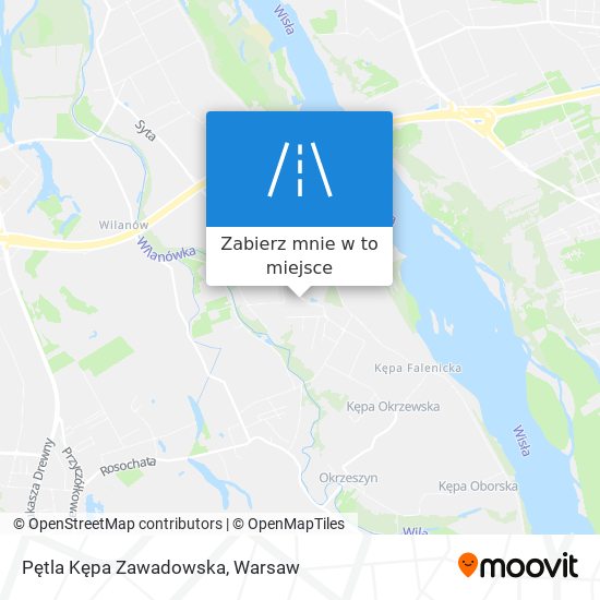 Mapa Pętla Kępa Zawadowska