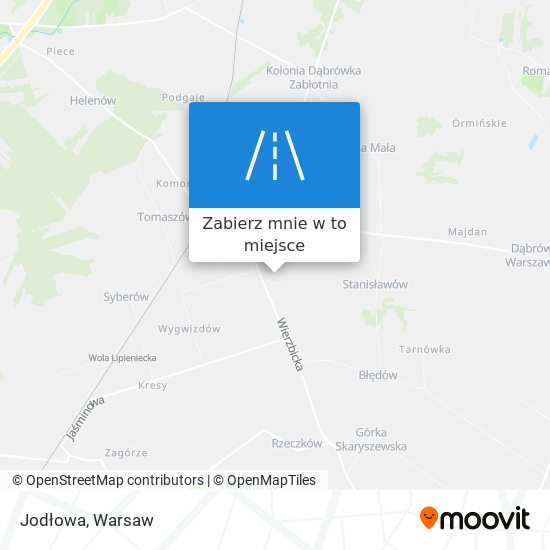 Mapa Jodłowa