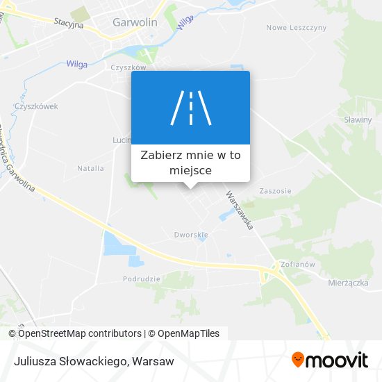 Mapa Juliusza Słowackiego