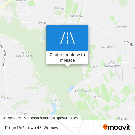 Mapa Droga Pożarowa 43