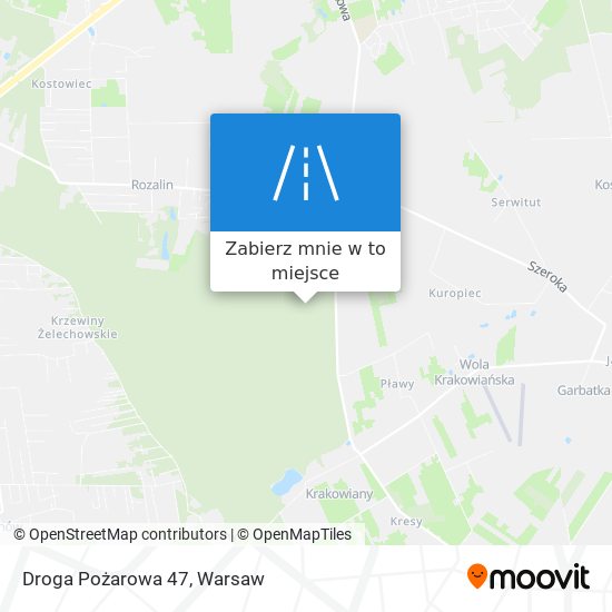 Mapa Droga Pożarowa 47