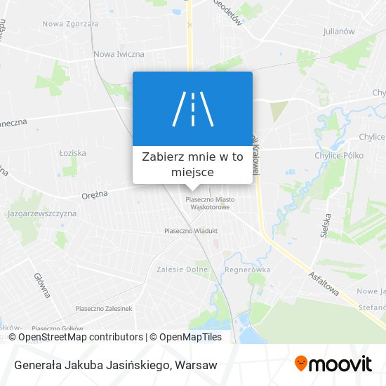 Mapa Generała Jakuba Jasińskiego