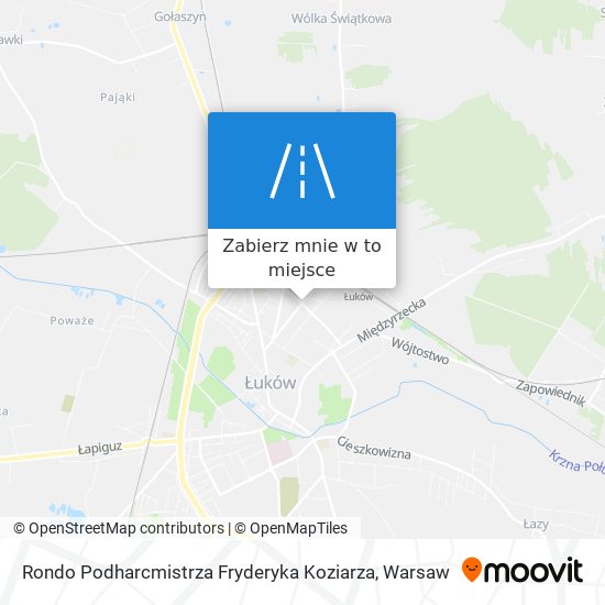 Mapa Rondo Podharcmistrza Fryderyka Koziarza