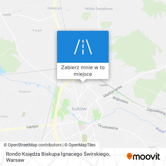 Mapa Rondo Księdza Biskupa Ignacego Świrskiego