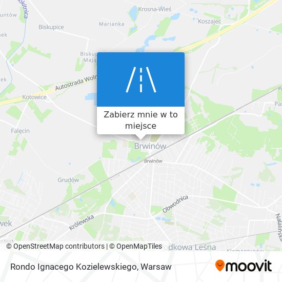 Mapa Rondo Ignacego Kozielewskiego