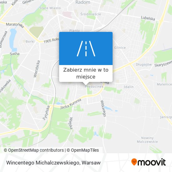 Mapa Wincentego Michalczewskiego