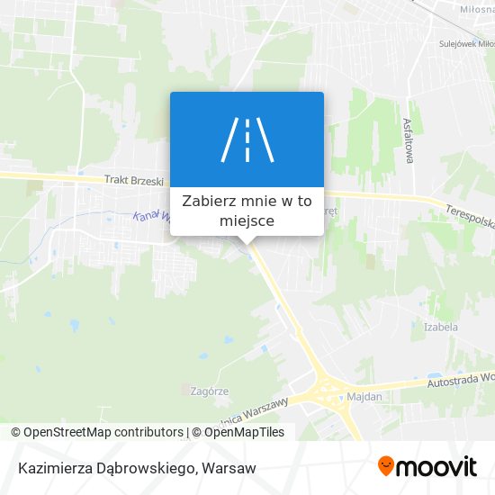 Mapa Kazimierza Dąbrowskiego