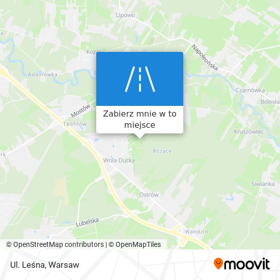 Mapa Ul. Leśna