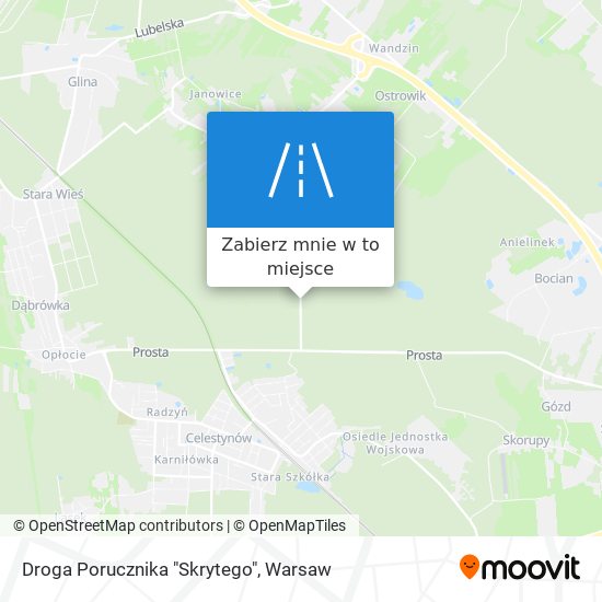 Mapa Droga Porucznika "Skrytego"