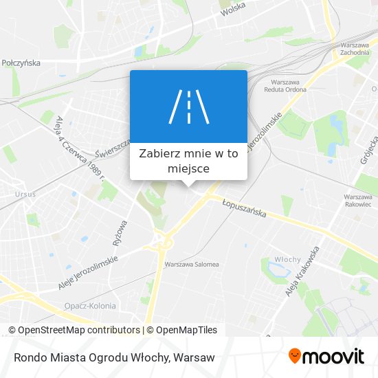 Mapa Rondo Miasta Ogrodu Włochy