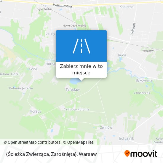 Mapa {Ścieżka Zwierząca, Zarośnięta}