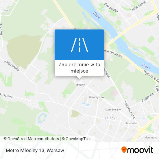 Mapa Metro Młociny 13