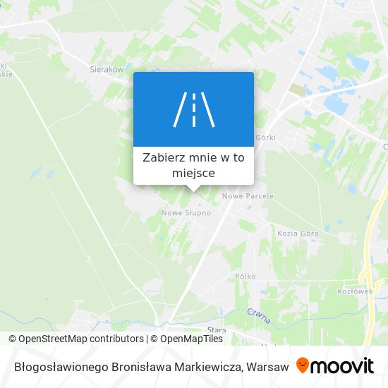 Mapa Błogosławionego Bronisława Markiewicza