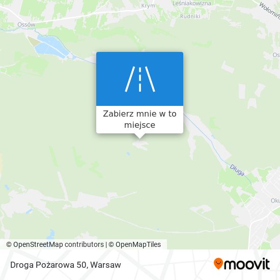 Mapa Droga Pożarowa 50