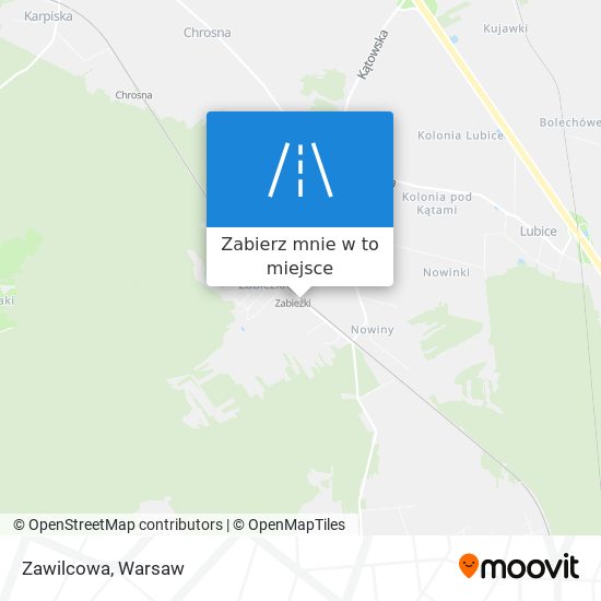 Mapa Zawilcowa