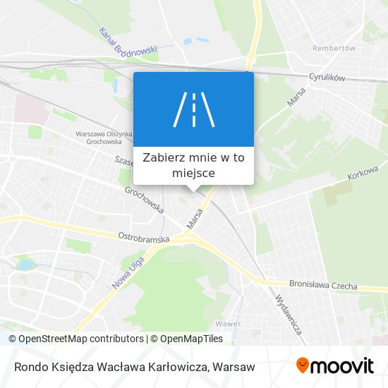 Mapa Rondo Księdza Wacława Karłowicza