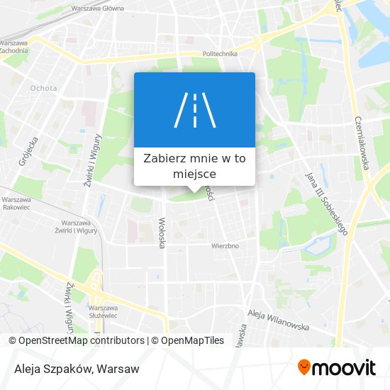 Mapa Aleja Szpaków