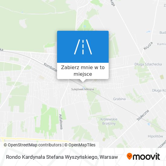 Mapa Rondo Kardynała Stefana Wyszyńskiego