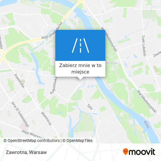 Mapa Zawrotna