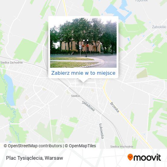 Mapa Plac Tysiąclecia