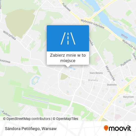 Mapa Sándora Petöfiego