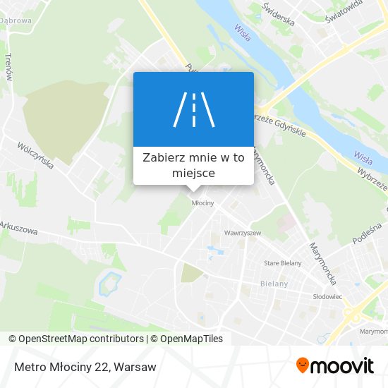 Mapa Metro Młociny 22