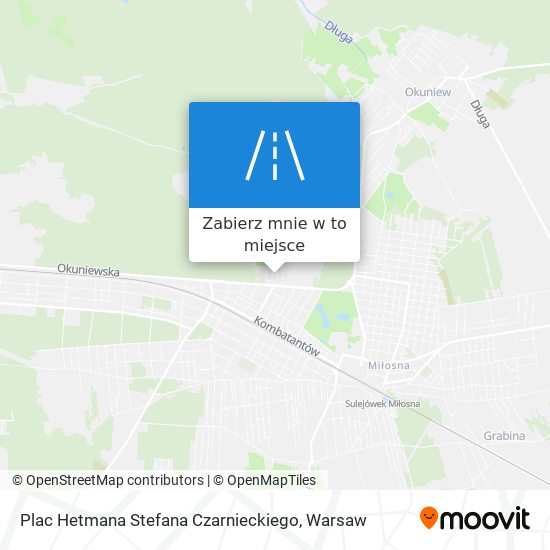 Mapa Plac Hetmana Stefana Czarnieckiego