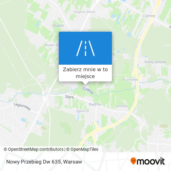 Mapa Nowy Przebieg Dw 635