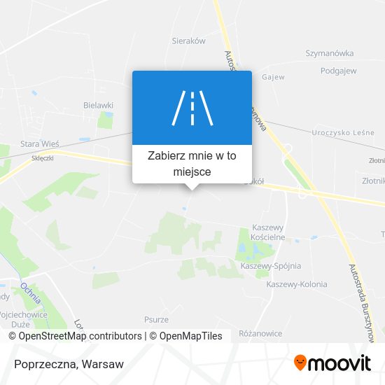 Mapa Poprzeczna