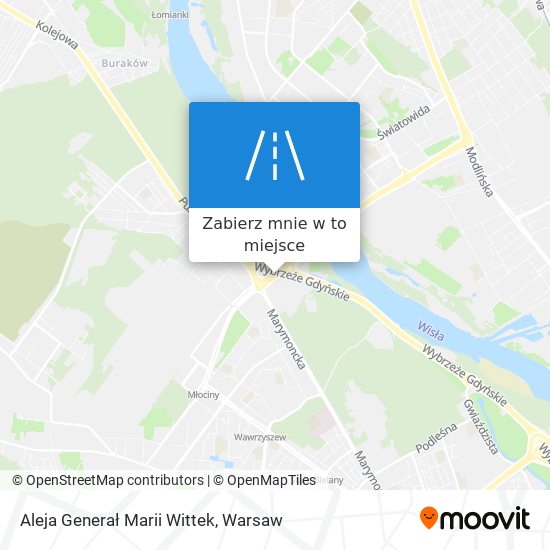 Mapa Aleja Generał Marii Wittek