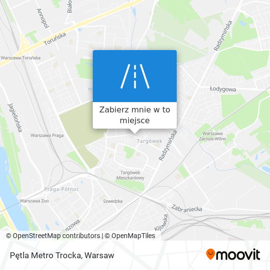 Mapa Pętla Metro Trocka