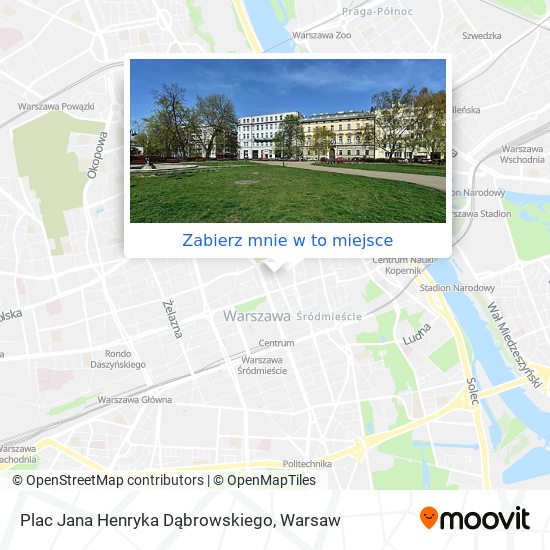 Mapa Plac Jana Henryka Dąbrowskiego