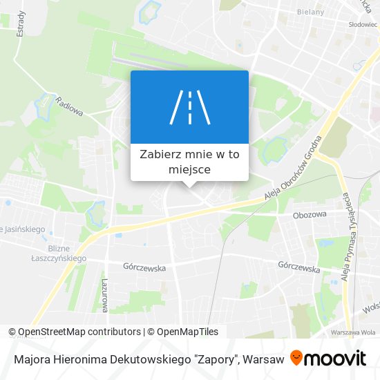 Mapa Majora Hieronima Dekutowskiego "Zapory"