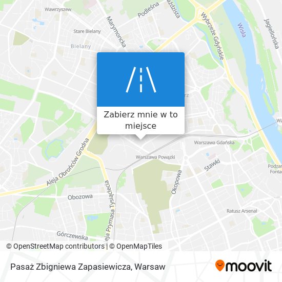 Mapa Pasaż Zbigniewa Zapasiewicza