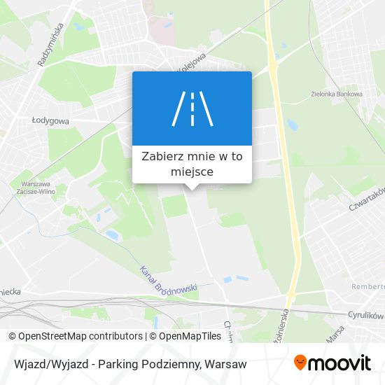 Mapa Wjazd / Wyjazd - Parking Podziemny