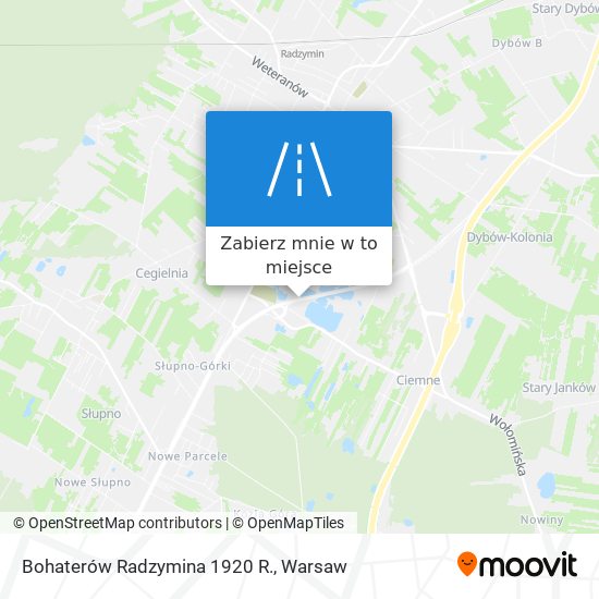 Mapa Bohaterów Radzymina 1920 R.