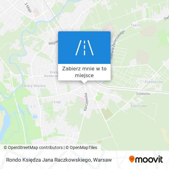 Mapa Rondo Księdza Jana Raczkowskiego