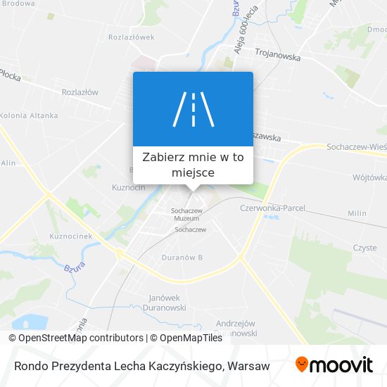 Mapa Rondo Prezydenta Lecha Kaczyńskiego