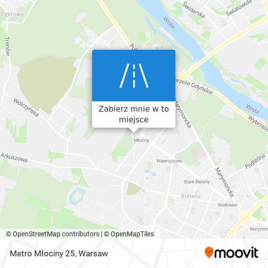 Mapa Metro Młociny 25