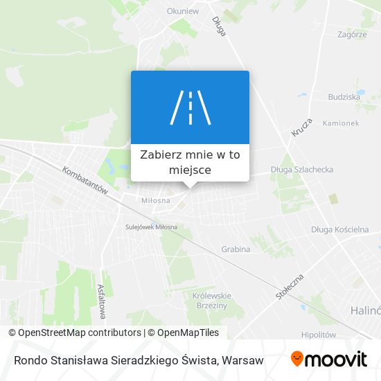 Mapa Rondo Stanisława Sieradzkiego Śwista