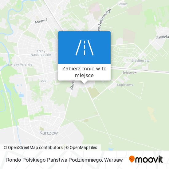 Mapa Rondo Polskiego Państwa Podziemniego