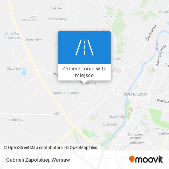 Mapa Gabrieli Zapolskiej