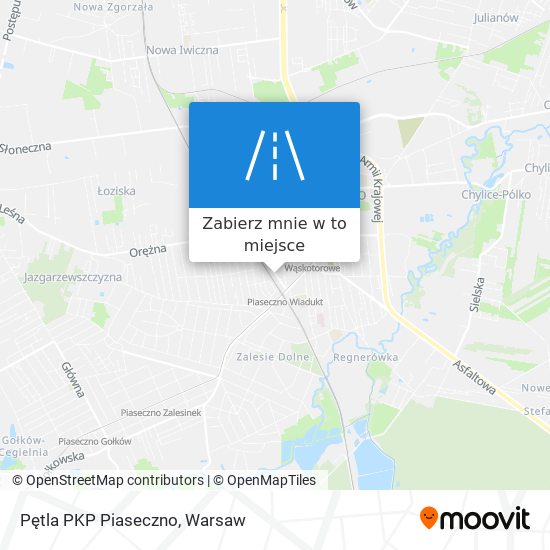 Mapa Pętla PKP Piaseczno