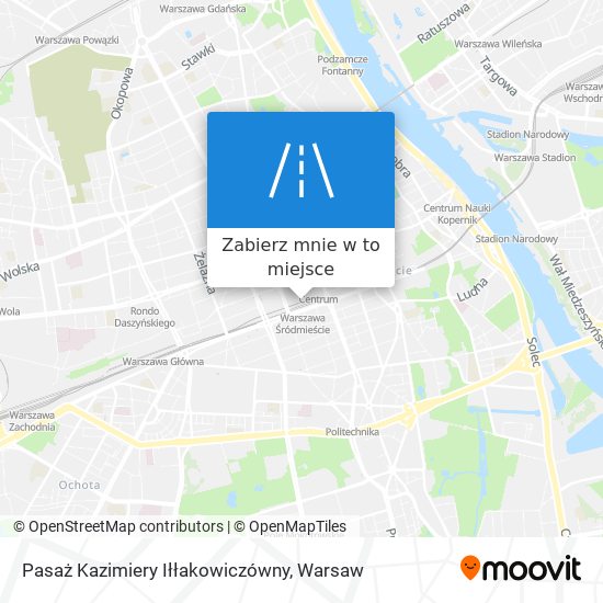 Mapa Pasaż Kazimiery Iłłakowiczówny